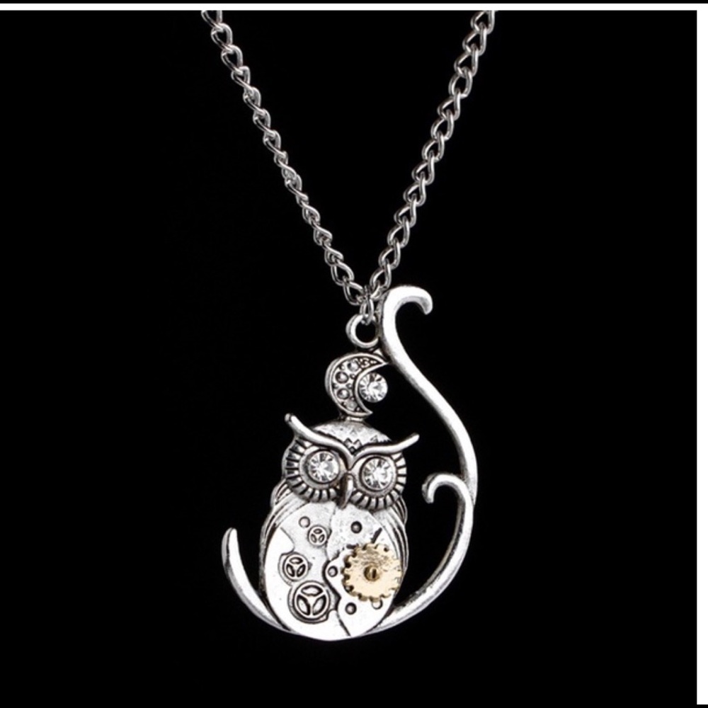 Steampunk Owl Necklace